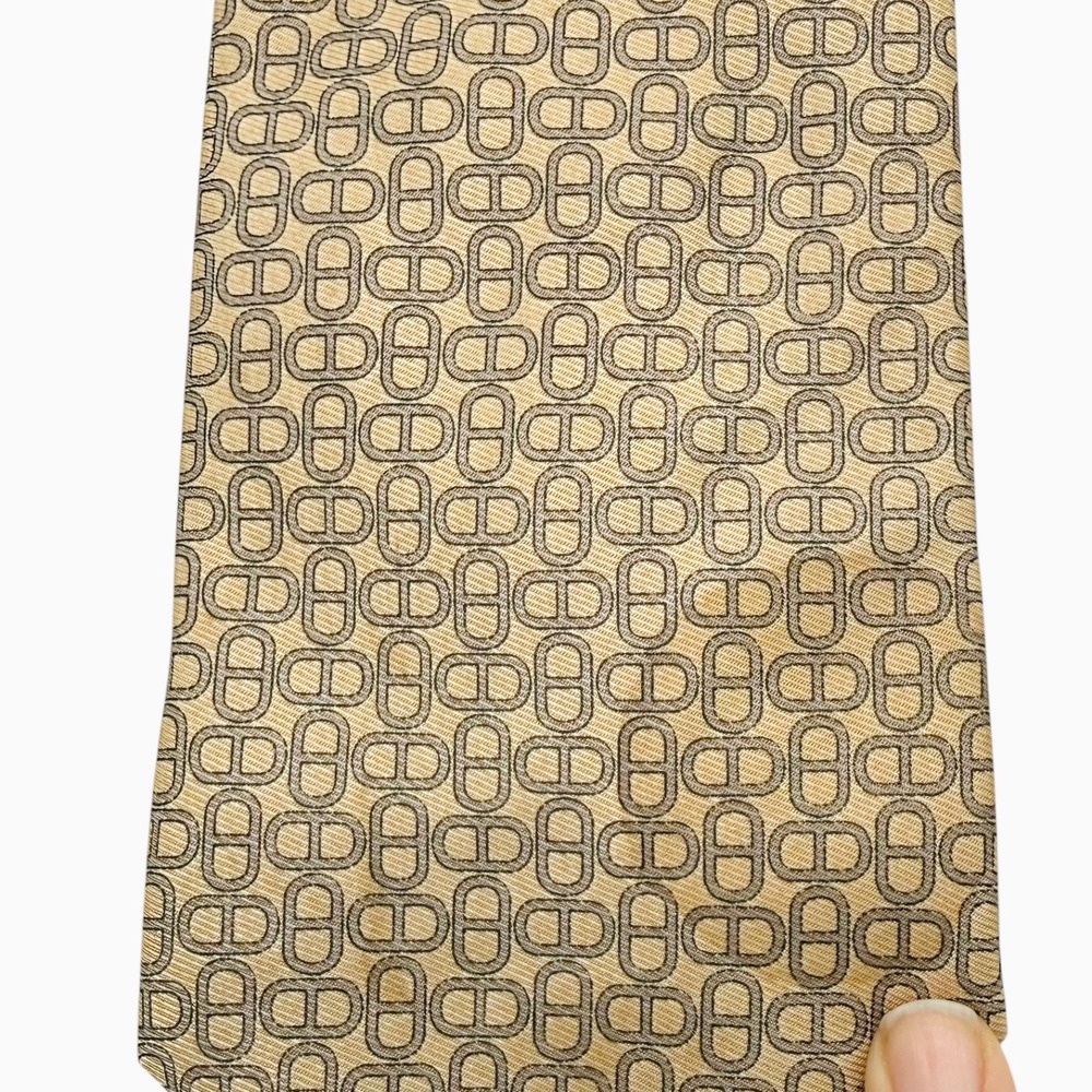 Designer Silk Tie Lot 5pc Hermes Fendi Paolo Gucci Vintage Baroque Equestrian - Picture 8 of 13